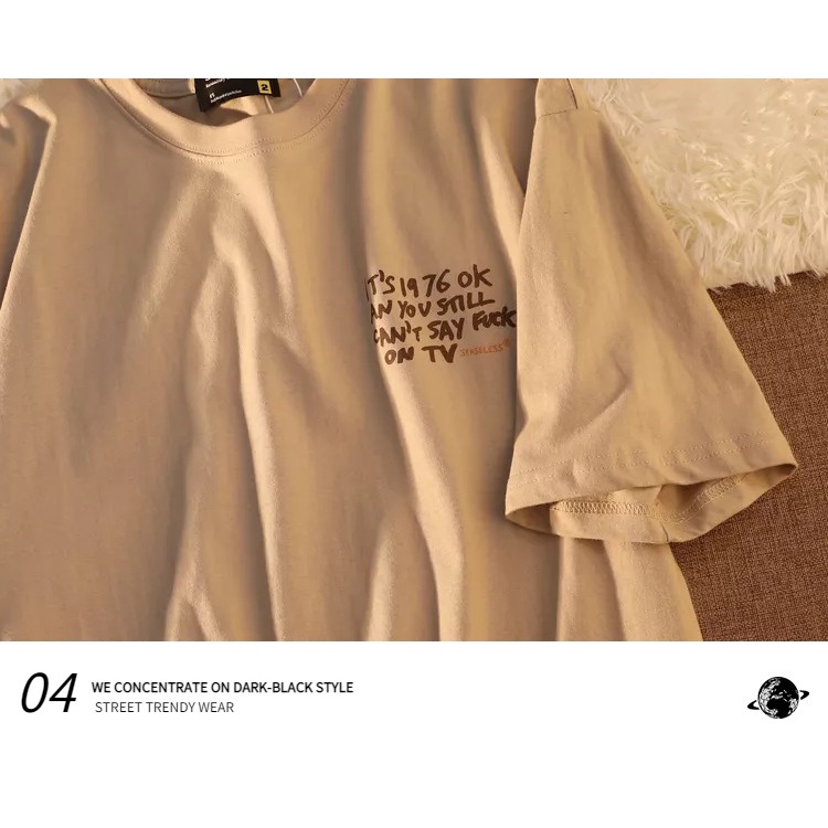 Áo Thun Dáng Rộng In Họa Tiết Y2K Phong Cách Thời Trang Harajuku