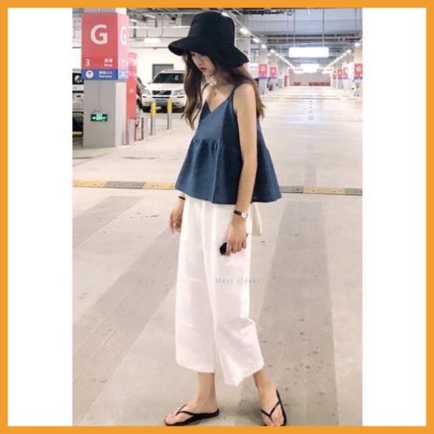[SIÊU SANG] QUẦN ỐNG RỘNG VẢI ĐŨI SUÔNG DÁNG ĐẸP 4 MÀU HOT THỜI TRANG BANAMO FASHION