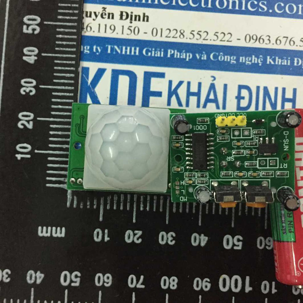 module cảm biến người PIR HC-SR501, xanh lá kde3258