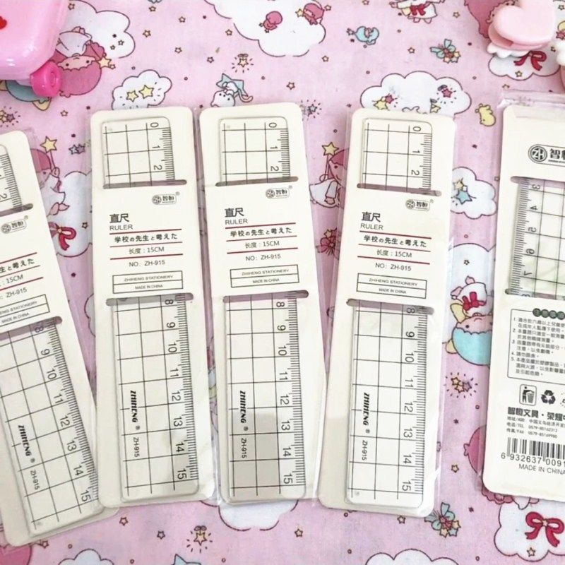 Thước Kẻ Nhựa Acrylic Trong Suốt 15cm Tiện Dụng Cho Học Sinh