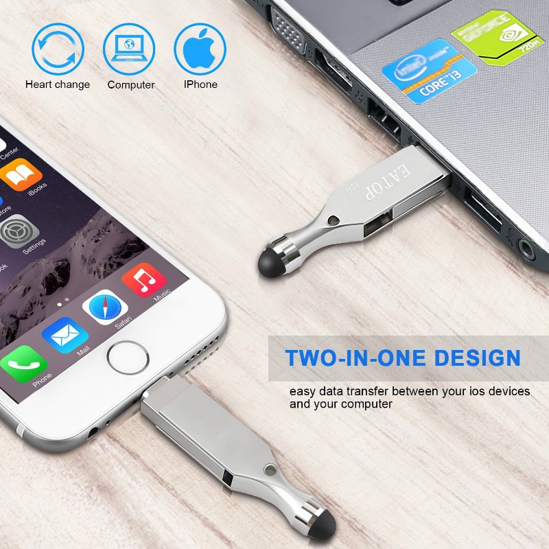 Usb Otg 64G-512G Cho Iphone Pc