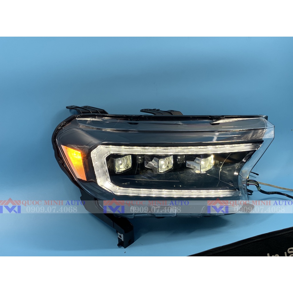 Đèn pha Ford Ranger/Everest 2015-2020 mẫu full led do Vland sản xuất
