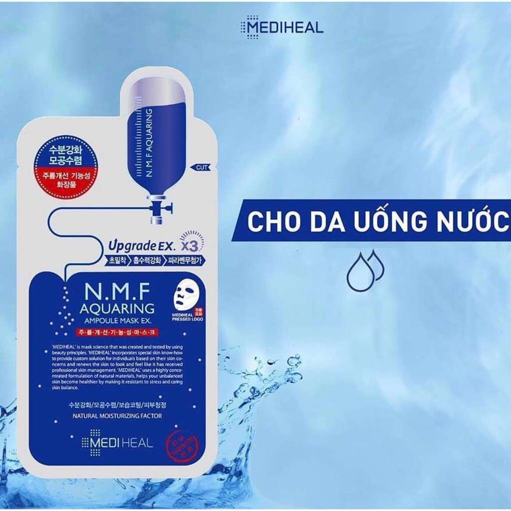 [Mask Hàn - Date 07.2022] Mặt nạ Mediheal NMF cấp ẩm, da mềm mịn trắng sáng