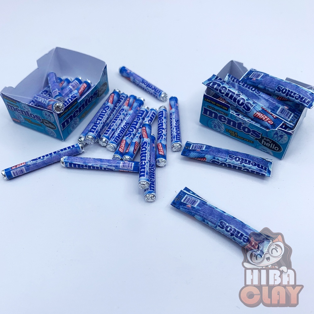 Kẹo mentos 01 Minifood trang trí mô hình, đồ ăn mini mô hình cho búp bê DIY(GIẤY CỨNG chống nước)