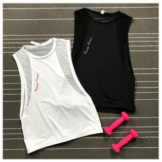 Áo tank phối lưới