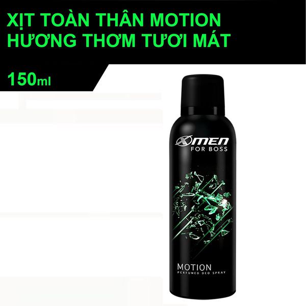 xịt khử mùi toàn thân X-Men For Boss LUXURY/MOTION/INTENSE/LEGEND (150ml)