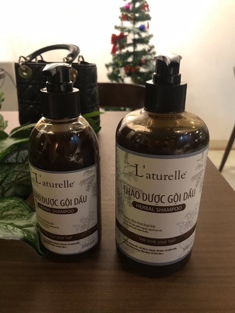 Dầu gội Thảo dược L'aturelle 500 ml - Sạch gàu, mượt tóc, detox da đầu, ngăn rụng tóc, kích thích mọc tóc