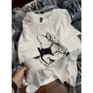 Áo phông mickey đen trắng