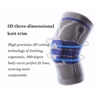Bó gối silicon đệm mút 2 lò xo tặng 1 đai băng đầu gối Quấn dán