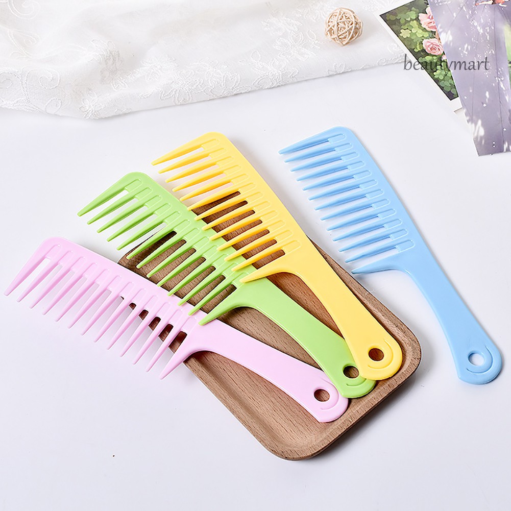 [Hàng mới về] Bộ 2 chiếc lược chải tóc xoăn răng lược rộng cho tạo kiểu tóc