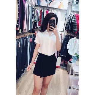 Áo sơ mi trắng Uni cộc tay