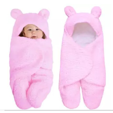 Chăn quần ủ kén lông cừu Baby Blanket hình thú dễ thương thoáng khí cho bé yêu,khăn ủ kén quấn nhộng bảo vệ sức khỏe con