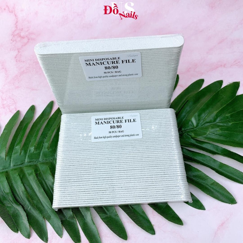 Dũa Móng Tay Mini Nhám Trắng - Dũa Nhám Trắng Dũa Nail Box Nhỏ Gọn