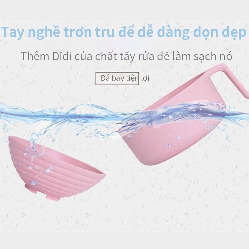 Bát mì ăn liền Wheat Straw Kí túc xá sinh viên có nắp Bộ tô mì ăn liền có nắp đậy  Crthl