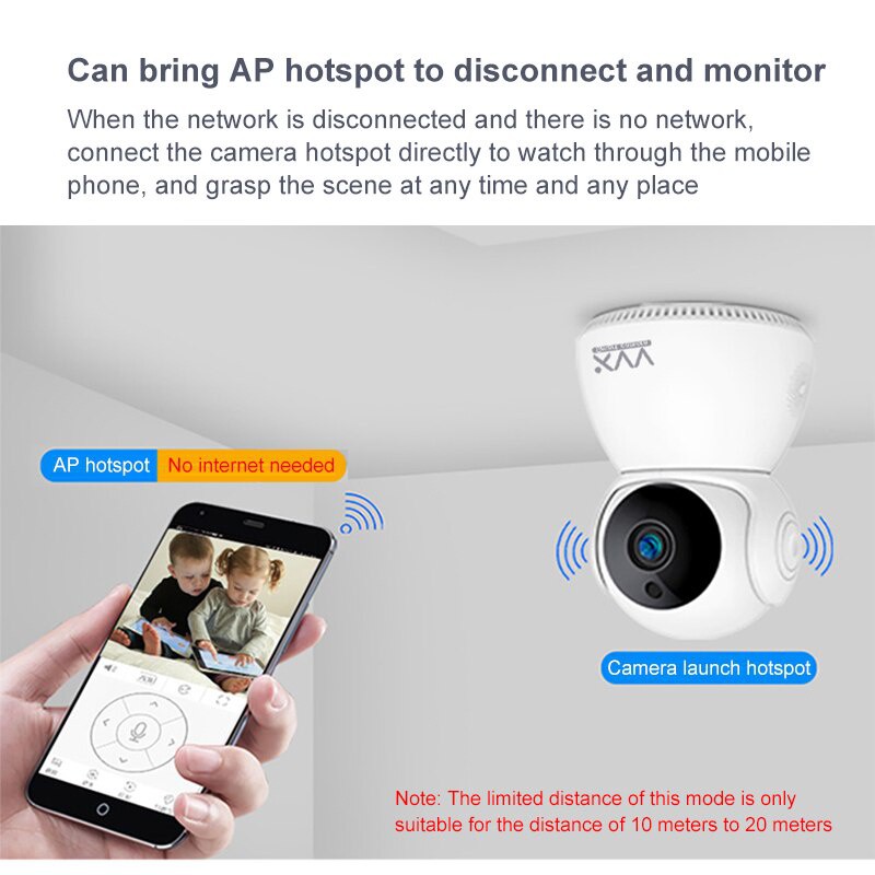 Camera Wifi IP Xiaomi Xiaovv Q8 1296P 2K Mijia APP Bản quốc tế xoay 360 độ