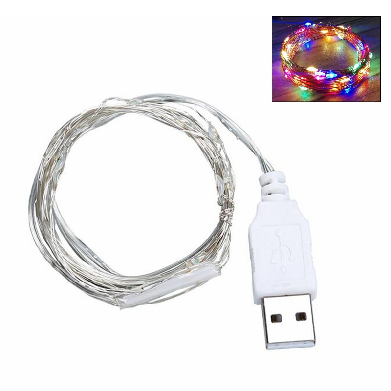 Dây Đèn LED 30 Bóng 3m Chống Nước Dùng Trang Trí