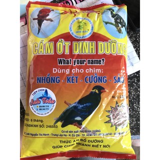 cám ớt Minh Tuân thức ăn chim nhồng, sáo, cưỡng, các loại chim nói