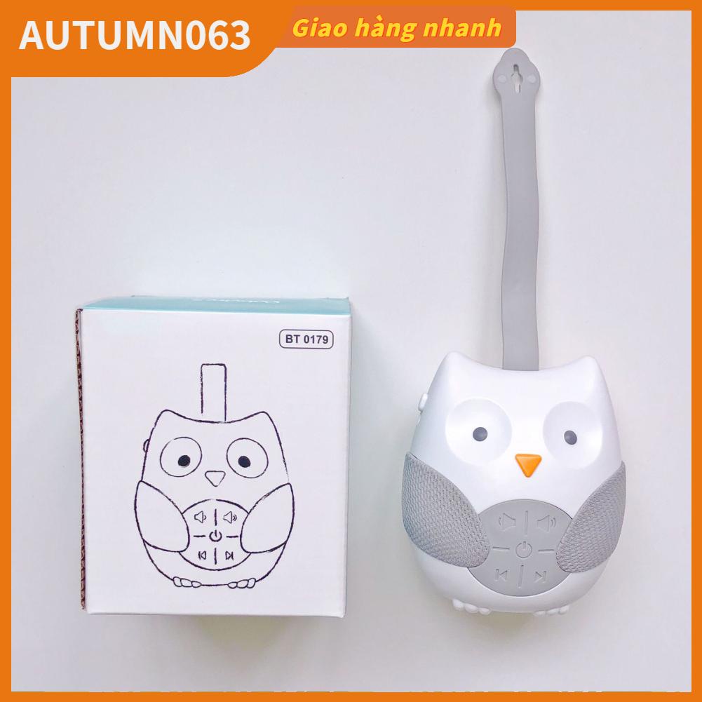 Baby Shusher Màu trắng Hình dạng con cú dễ thương Di động Trẻ sơ sinh Coaxing Ngủ Hỗ trợ máy nghe nhạc Máy phát âm thanh Autumn063
