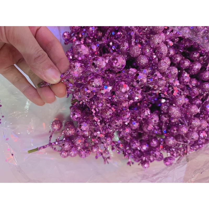 Cành sung nhũ kim tuyến trang trí tết