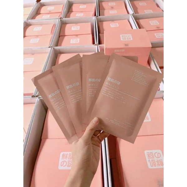 Mặt Nạ Cấp Ẩm, Trẻ hoá Làn Da Tế Bào Gốc Nhau Thai Cừu Rwine Beauty Nhật Bản