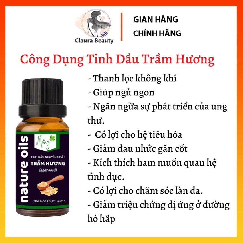[HCM] Tinh Dầu Thiên Nhien, Nguyên Chất 100%, Tinh Dầu Xông Phòng, Tinh Dầu Đuổi Muỗi, Tinh Dầu Thư Giãn CLAURA BEAUTY