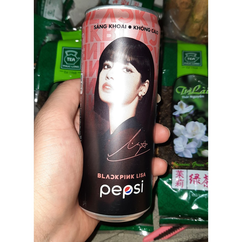 [PEPSI x BLACKPINK] 1 lon Pepsi Rosé/Jennie/Jisoo/Lisa có chữ ký