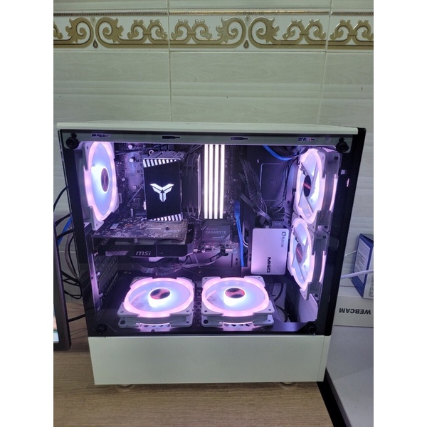 Vỏ Case Gaming Xtech F1 đen và F2 trắng - 2 mặt kính cường lực trong