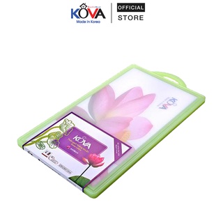 Thớt nhựa kháng khuẩn kova hoa sen xanh lá tt-g