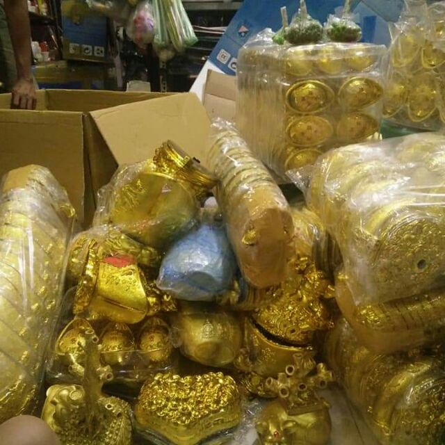 Combo thỏi vàng + Nguyên liệu làm cây kim tiền