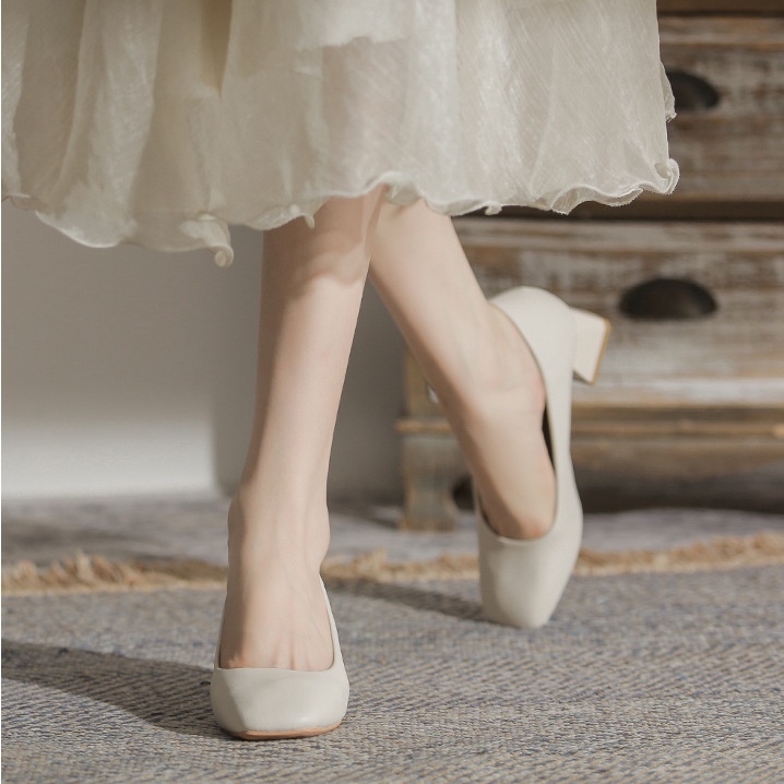 Giày Cao Gót Mũi Vuông Thời Trang Dành Cho Nữ