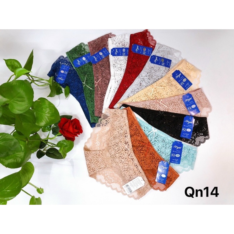 Q014 . Quần Lót Ren Boya. Quần lót nữ ren chất liệu bền, mềm, an toàn cho sức khỏe