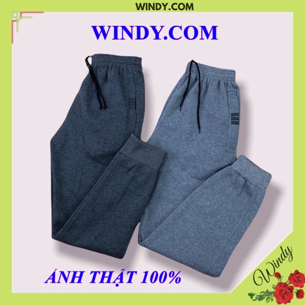 Quần Jogger Nỉ Nam Nữ Bo Chun Dày Dặn Mặc Ấm Mùa Đông WD958