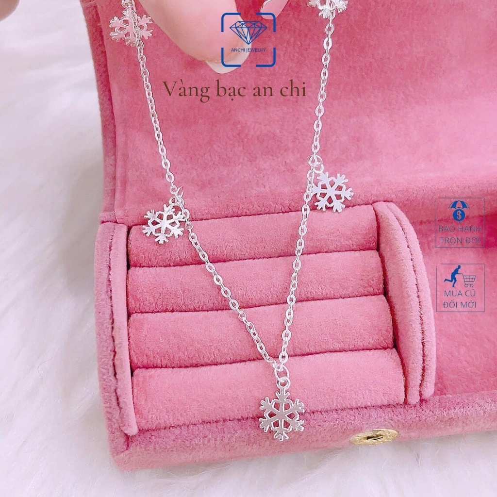 Lắc chân mặt cười / cánh bướm / bông tuyết / bông sen / xe đạp, chuẩn bạc ta - Anchi jewelry