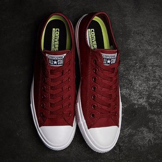 Giày allstar chuck đỏ đậm cổ thấp nữ