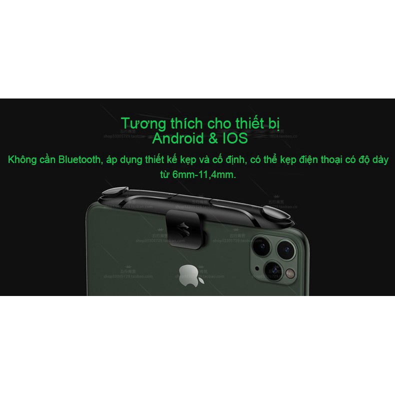 Nút bấm chơi game Xiaomi Black Shark Gaming Trigger dành cho điện thoại Android và IOS