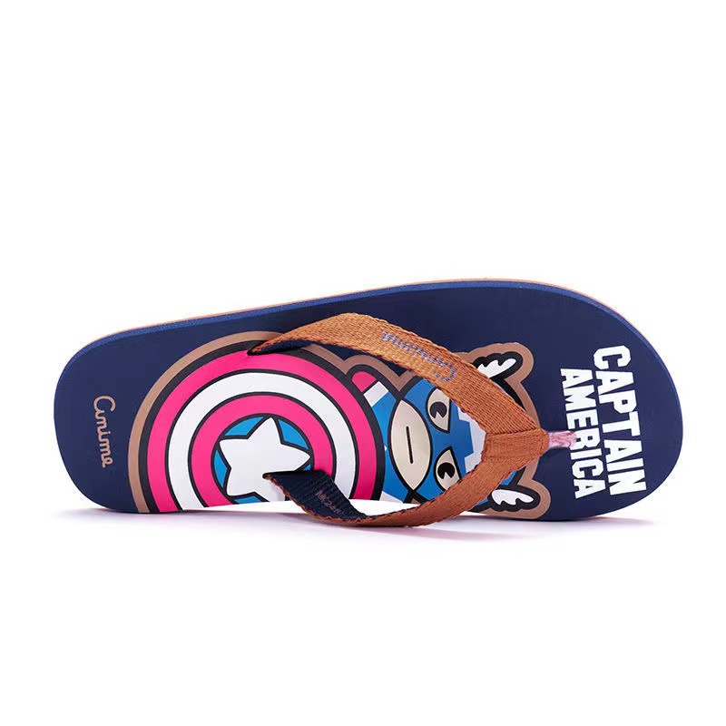 Dép Xỏ Ngón Chống Trượt In Hình Người Nhện Marvel Thời Trang Cá Tính Ngoài Trời