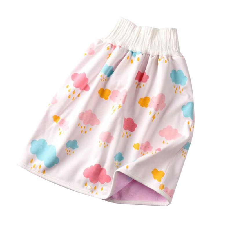 Quần Tã Dạng Váy Ngắn 2 Trong 1 Bằng Cotton Chống Nước Thoải Mái Cho Bé Đi Vệ Sinh