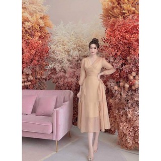 Đầm maxi voan thiết kế