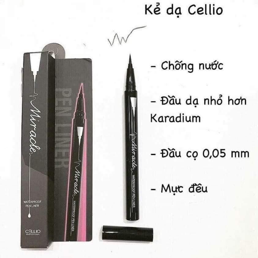 Dạ Kẻ  Mắt Cellio Miracle Waterproof