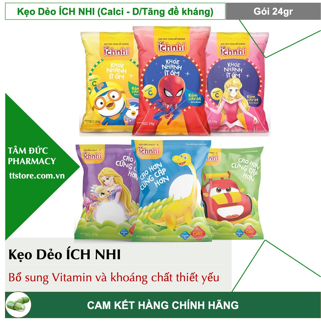 Kẹo Dẻo ÍCH NHI [Calci - D / Tăng Sức Đề Kháng] - Nam Dược