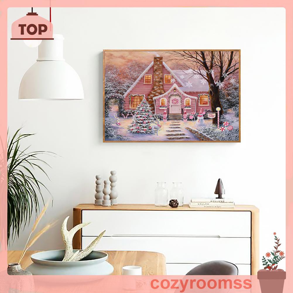 Tranh đính đá tự làm trang trí nhà cửa dịp giáng sinh