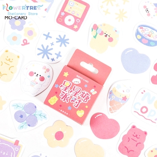 Flowertree Sticker Bộ 45 miếng dán trang trí nhiều họa tiết đáng yêu