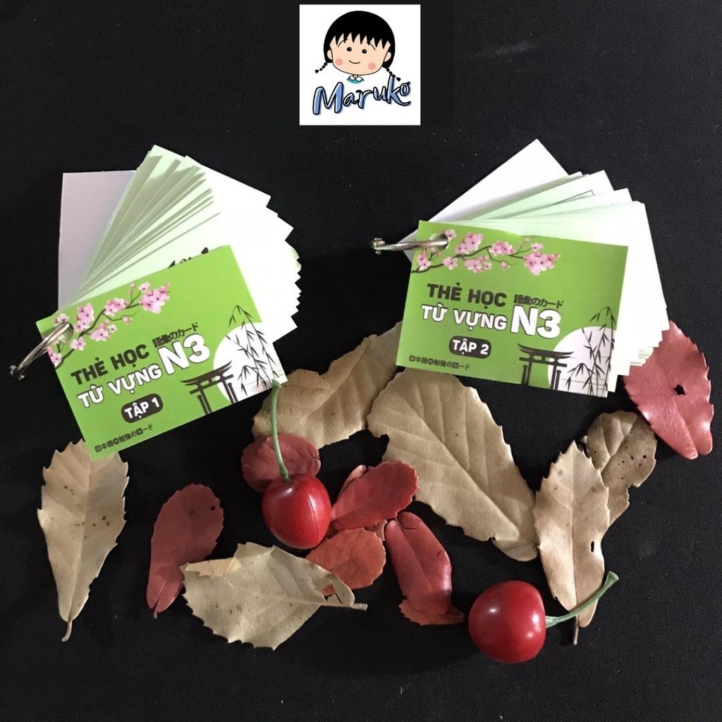 Thẻ học Kanji - Từ Vựng - Ngữ Pháp bản mới nhất