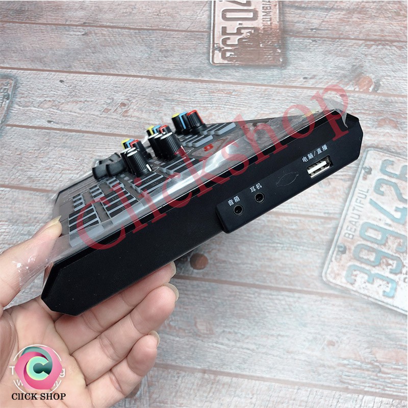 Sound card s8 có hỗ trợ auto tune bluetooth pin dự phòng tích hợp bên shop phù hợp cho các mic thu âm livestream