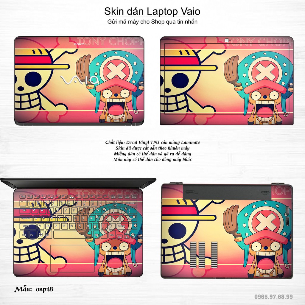 Skin dán Laptop Sony Vaio in hình One Piece _nhiều mẫu 20 (inbox mã máy cho Shop)