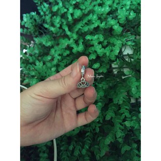 Charm treo vương miện bạc 925