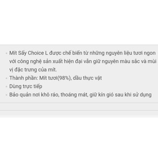 Mít Sấy Choice L 200G - Hàng Siêu Thị