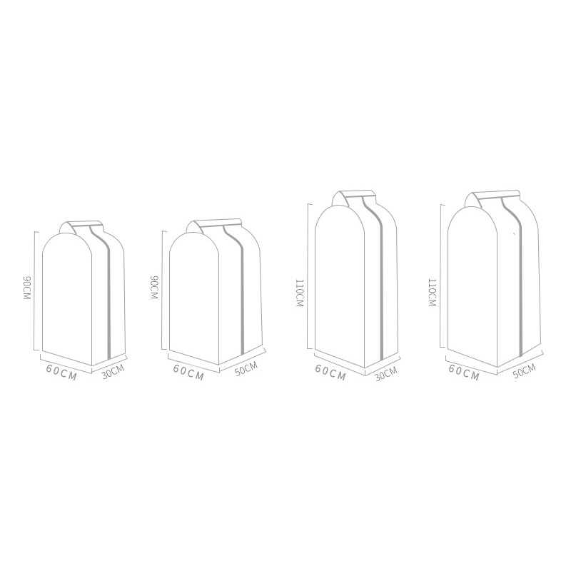 Túi bọc bảo vệ quần áo chống bụi tiện dụng