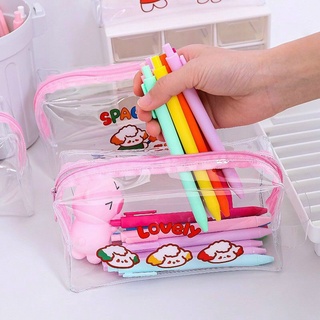 Bóp Đựng Viết - Mỹ Phẩm Trong suốt hình