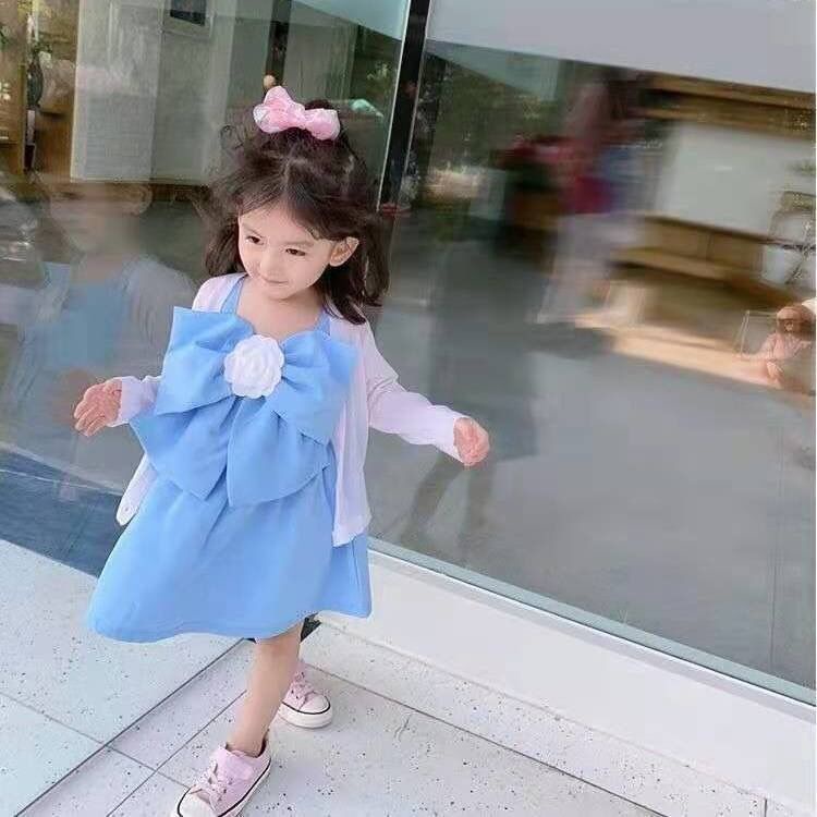 [Babycat] Áo Khoác Cardigan Dệt Kim Mỏng Chống Nắng Phong Cách Nhật Hàn Thời Trang Mùa Hè Cho Bé Gái Trung Niên